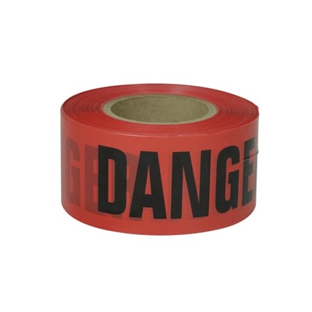 Presco B3102R21 Barricade Tape 2 Mil Red 3 x 1000