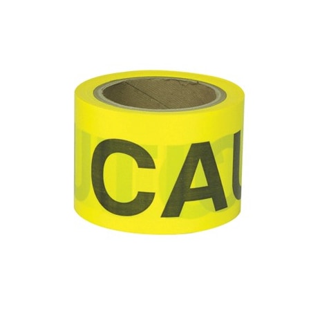 Presco B332Y16 Barricade Tape Gauge 2 Mil Caution Yellow 3X300