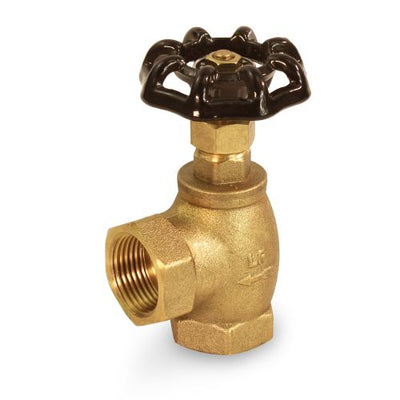 Everflow 74122-NL | 1/2 IPS Brass Angle Short Globe Style Stop Valve Lead Free | Everflow