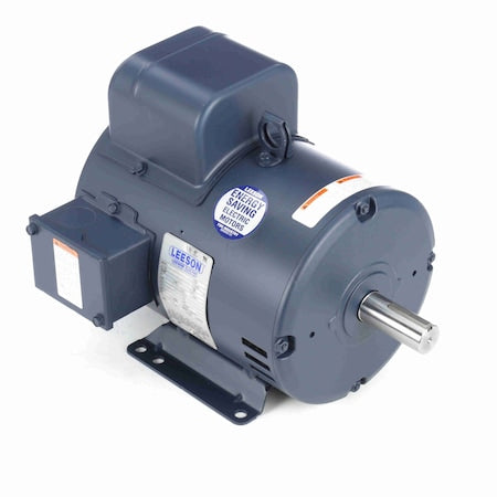 LEESON 131537.00 - Air Compressor Motor,  5 HP,  1 Ph,  60 Hz,  208-230 V,  1800 RPM,  184T Frame,  DP