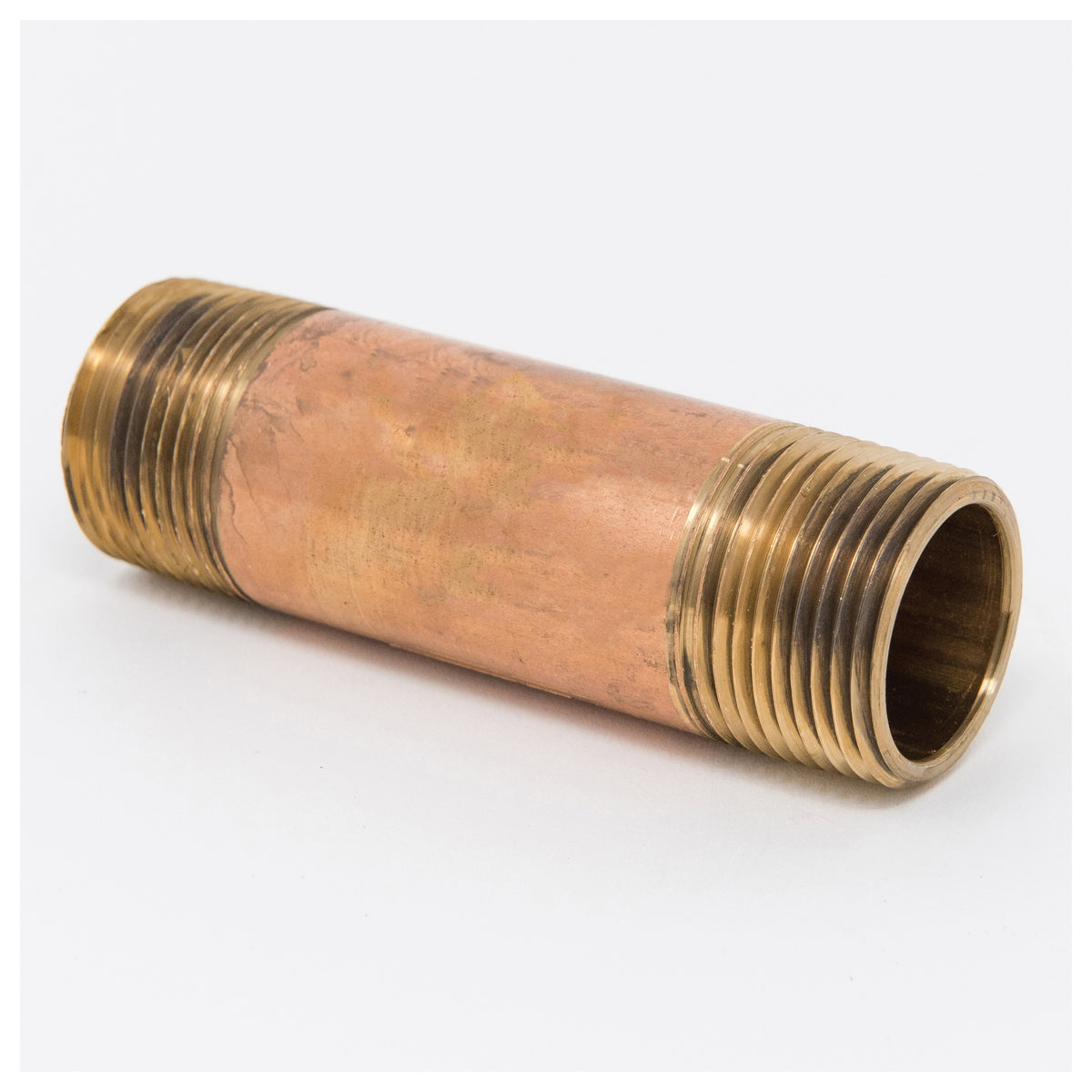 Merit Brass 2008-700 Pipe Nipple, 1/2 in x 7 in L MNPT, Brass, SCH 40/STD