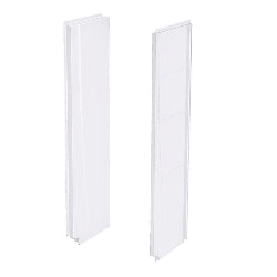 Aquatic 2374CSW-AW 23 x 74 White Durable High-Gloss Side Wall Set for 3232CS Shower Enclosure