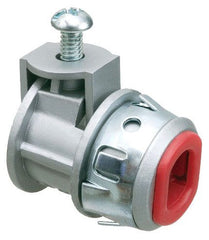 Arlington SG380AST Zinc Die-Cast Connector with Insulated Throat 3/8 in Trade 1/2 in Knockout