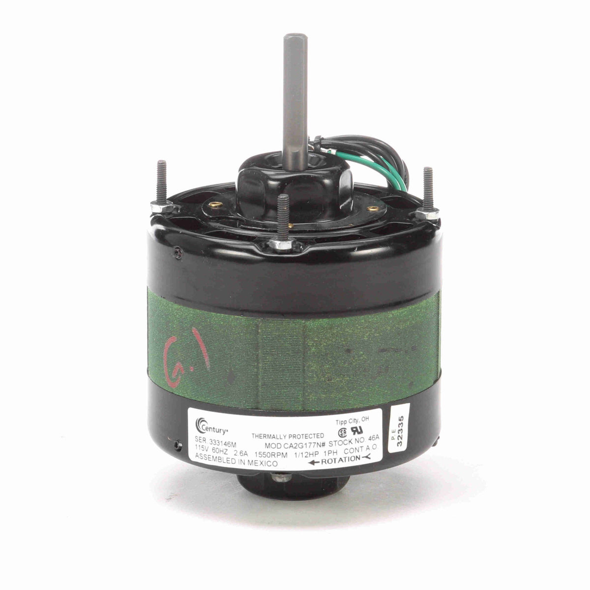 Century Motors U46 46A OEM Replacement Motor