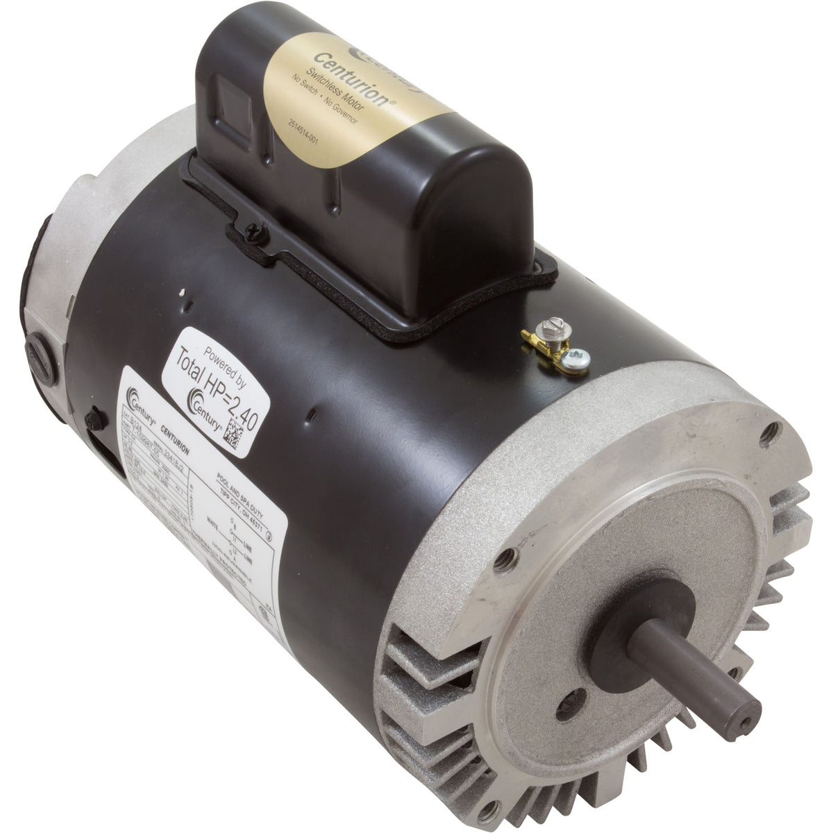 Century B124 Pool Pump Motor 2 HP 56C Frame 3,450 RPM