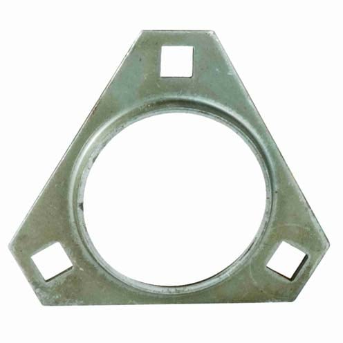 Timken 62MSTR Flange-Mount Housing - Three-Bolt Triangle Flange, Stamping, Steel, Uncoated