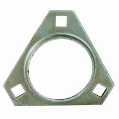 Timken 62MSTR Flange-Mount Housing - Three-Bolt Triangle Flange, Stamping, Steel, Uncoated