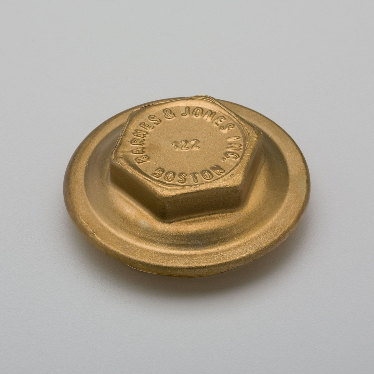 Barnes & Jones 122C Brass Cover for Cage Units on Barnes & Jones Traps