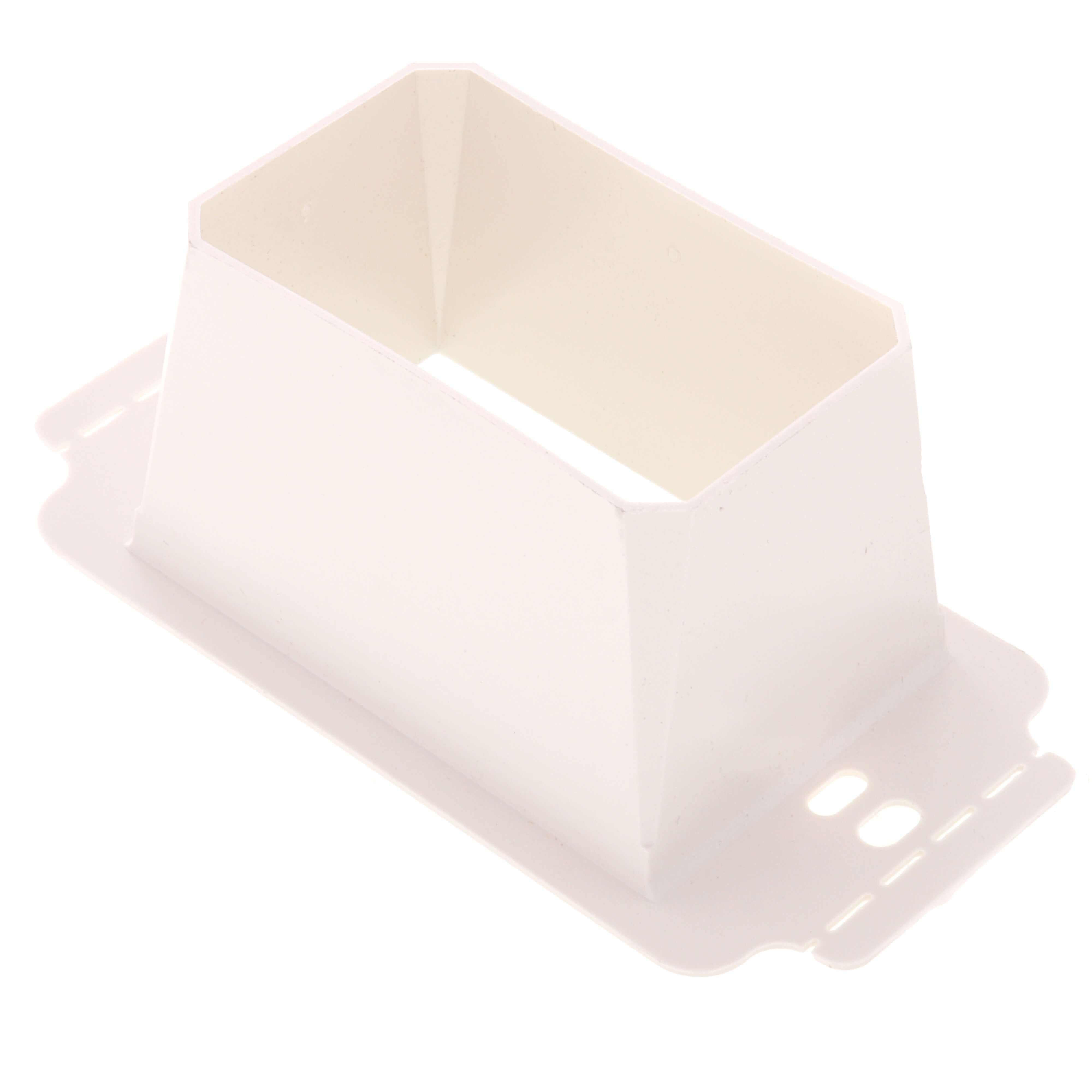 Arlington BE1X Box Extender with Larger Flange, 1 Gang, 4.628 in L x 2.325 in W x 1.813 in D, Plastic