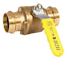 BMI 13514 1/2 x 1/2 Press Fit x Press Fit 250 PSI 304 Stainless Steel Ball Valve