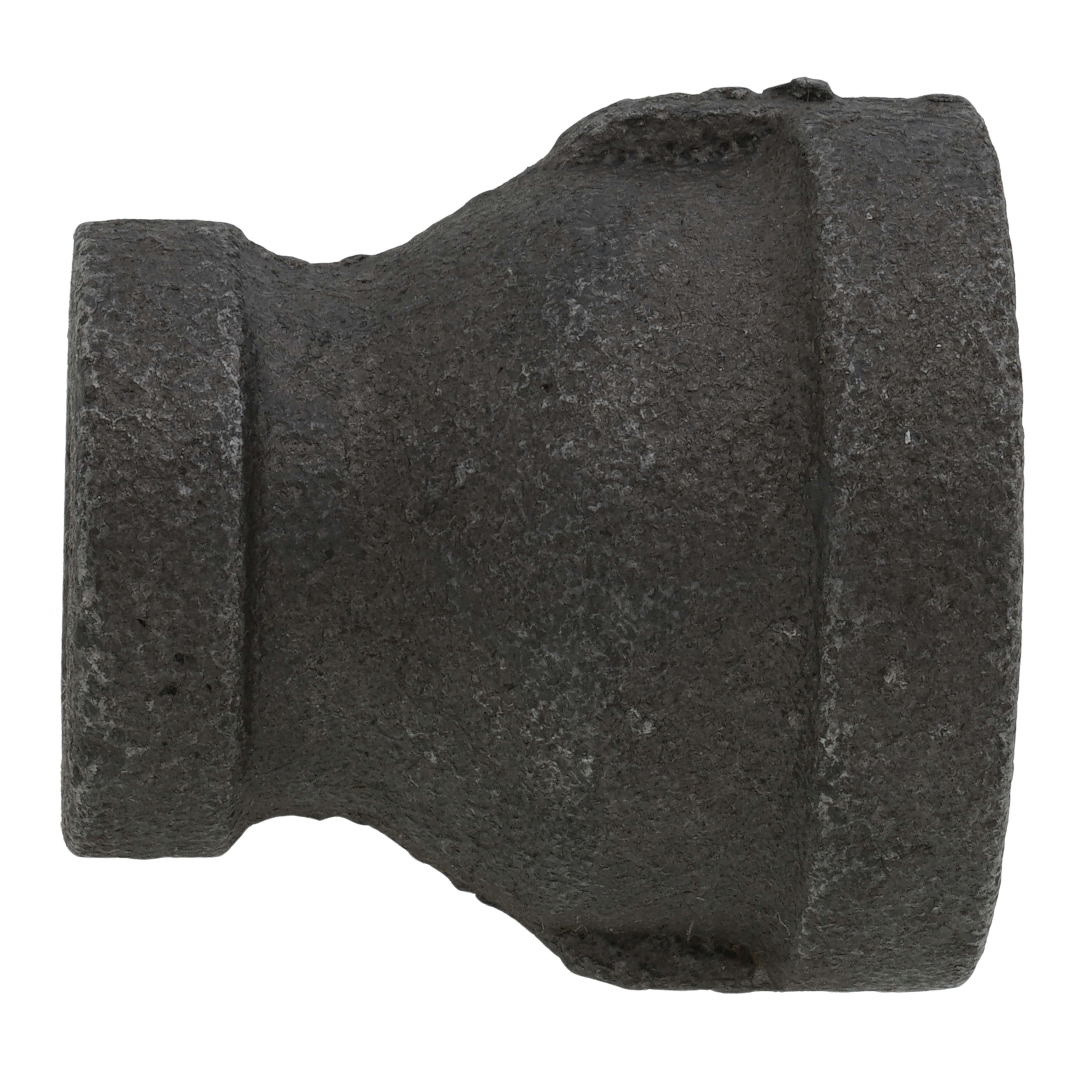 Everflow BMRC0121 | 1/2 x 1/4 Black Reducing Coupling | BLC050-025