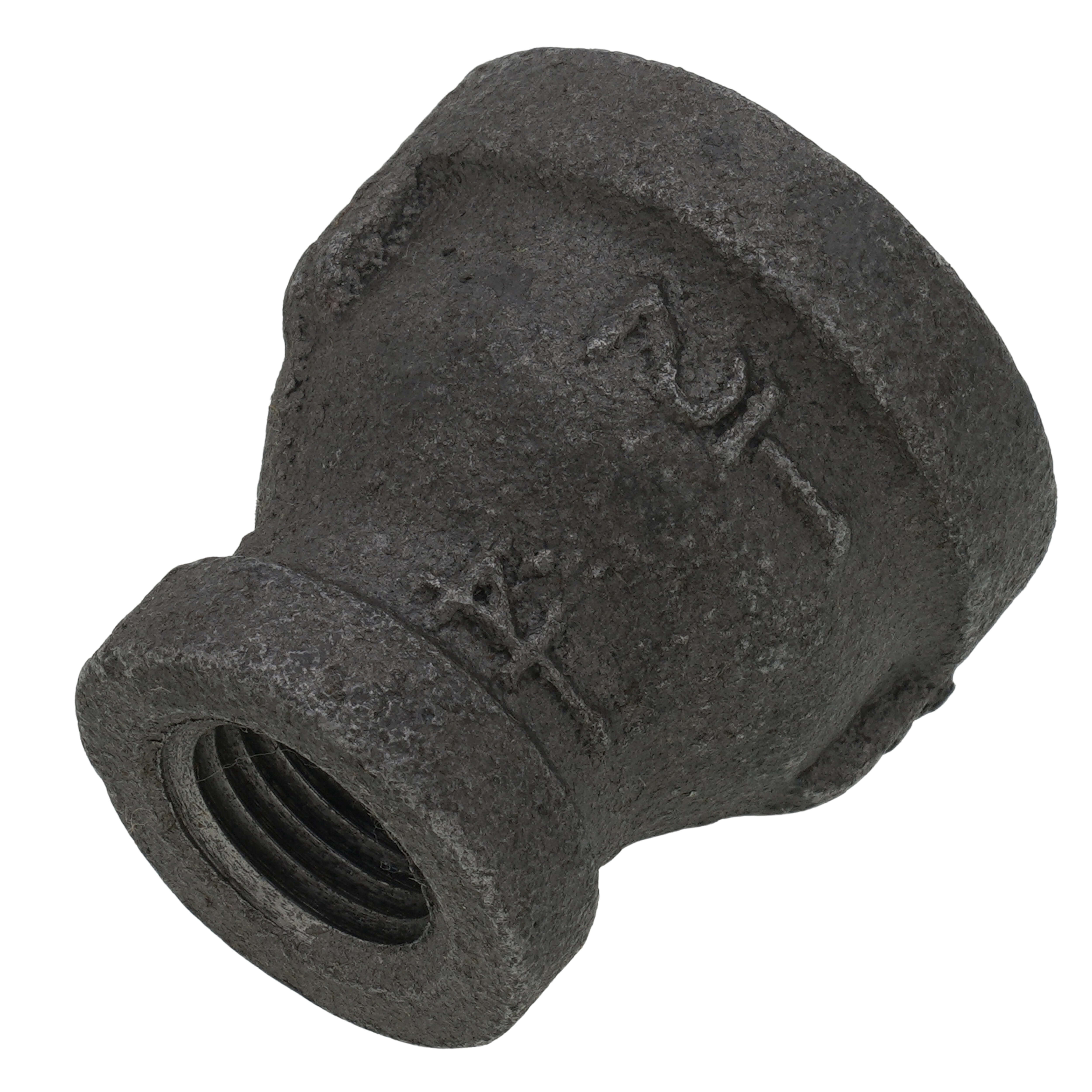 Everflow BMRC0121 | 1/2 x 1/4 Black Reducing Coupling | BLC050-025