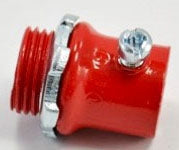 Bridgeport Fittings 230-SR EMT Conduit Connector Red Powder Coated Steel 1/2 Replacement MPN