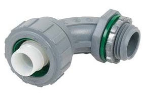 Bridgeport 470-NMLT Liquidtight Conduit Connector 1/2 Inch 90 Degree