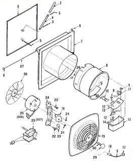 Broan-NuTone S99080176 Motor 120 VAC C-Frame