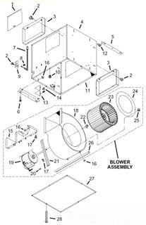 Broan S99080491 CWLE Motor 1/3 HP 120V