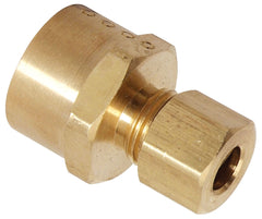 BrassCraft 462-8-6X 1/2 x 3/8, Female Flare x Compression, 200 PSI, Lead-Free, Rough Brass, 1-Piece, Reducing, Female Adapter