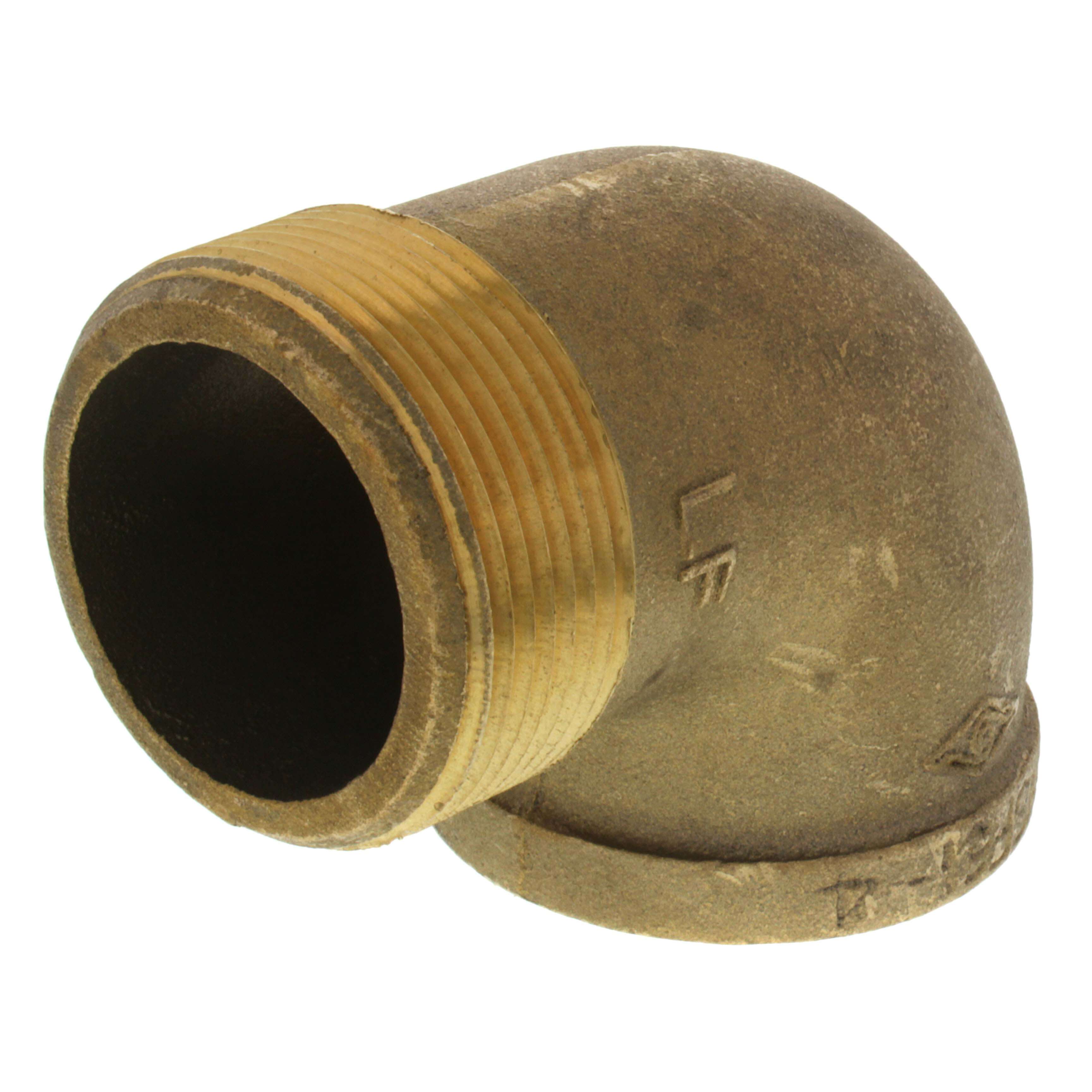 Everflow BRSN0212-NL 2-1/2 Brass 90 Street Elbow Lead Free