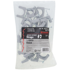 Ideal BSER2-25 #2 SER & 3/4 EMT Plastic Insulated Service Entrance Strap Bag of 25