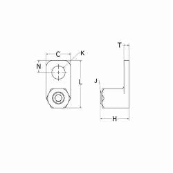 Hubbell KA8C BURNDY COPPER TERM.LUG 14SOL.- 8STR.CU W/#10 STUD HOLE