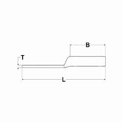 Hubbell YA3CL YA-L 1-Hole Compression Lug With Inspection Window 3 AWG Copper 5/16 in Stud