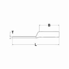 Hubbell YA34L6 YA-L 1-Hole Compression Lug With Inspection Window, 500 kcmil Stranded Copper Conductor