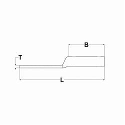 Hubbell YA31L YA-L 1-Hole Compression Lug With Inspection Window 350 kcmil Stranded Copper Conductor