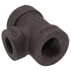 Everflow BXRT0340 | 3/4 X 1/2 Black XH Reducing Tee 300# | BXRT0340