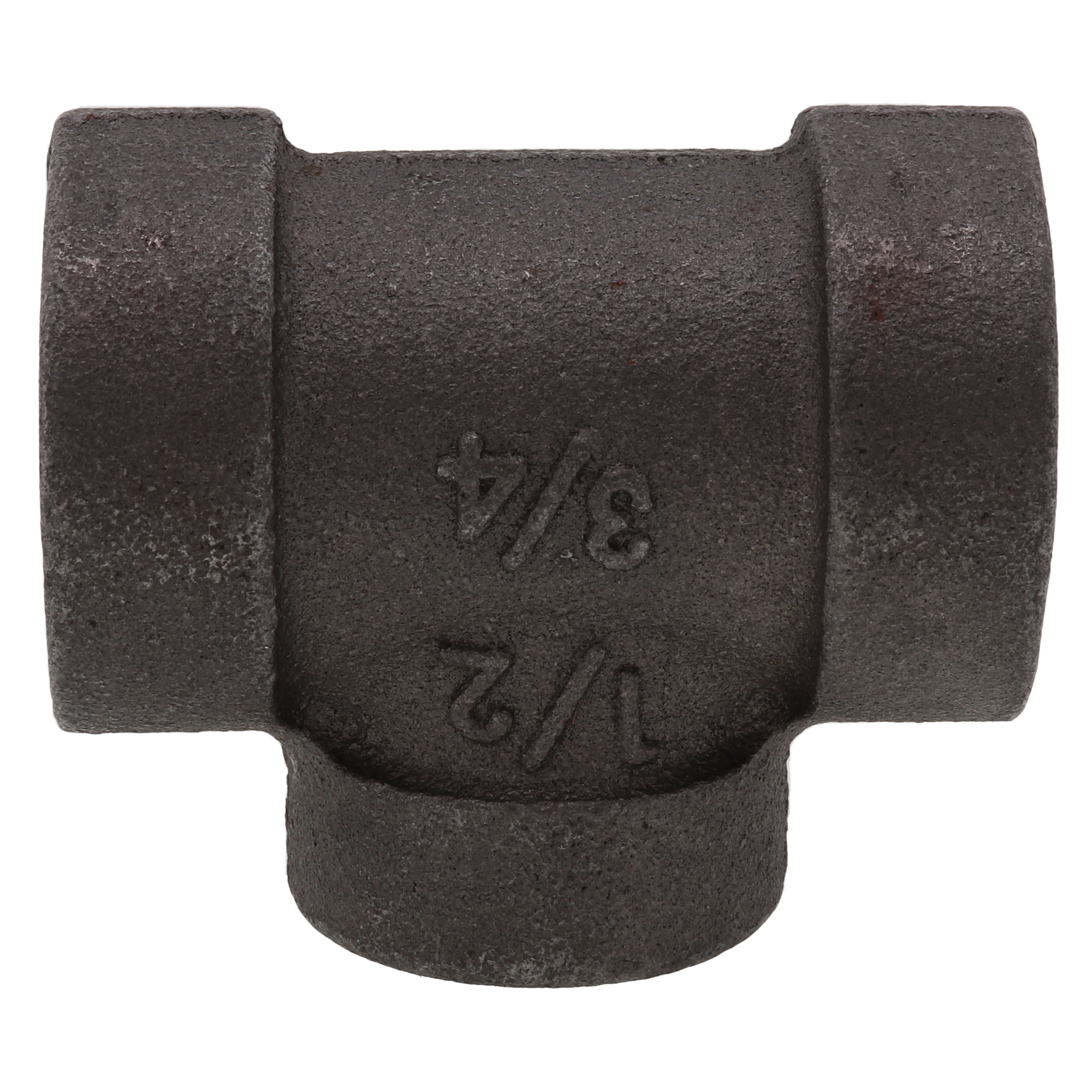 Everflow BXRT0340 | 3/4 X 1/2 Black XH Reducing Tee 300# | BXRT0340