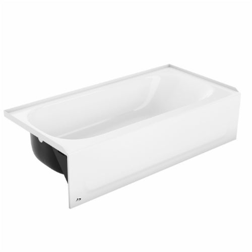 Bootz Industries 011-3364-00 Aloha 60 inch x 30 inch x 14-1/4 inch Porcelain Enameled Steel Bathtub, Right Hand Drain