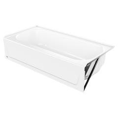 Bootz Industries 011-7200-00 Bootz Cast 60 inch L x 30 inch W x 14-1/4 inch D Steel Professional Bathtub, Porcelain