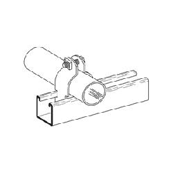 B-Line B2001ZN B2000 2-Piece Conduit/Pipe Clamp 1/2 in Conduit Steel