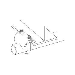 B-Line B422-4ZN Right Angle Beam Clamp, 4 In, 1000 Lb Load