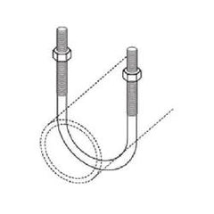 B-Line B501-4ZN U-Bolt 1800 lb Load Capacity 4 inch