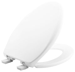 Bemis 1200E4-346 Affinity Elongated Plastic Toilet Seat in Biscuit