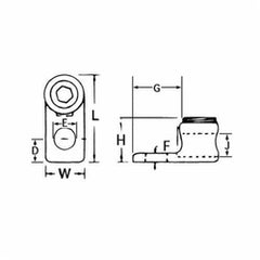 ABB L125H Blackburn L125H Terminal Lug Copper Single Conductor 1-Hole