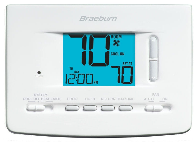 Braeburn 2220 5-2 Day Programmable Thermostat 2 Heat/2 Cool Economy Series