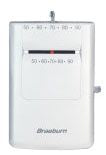 Braeburn 505 - Non-Programmable Mechanical Thermostat - 24 VAC (18 - 30 VAC) - 1 Stage - Heat Only - Builder