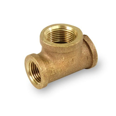 Everflow BRBT0120-NL | 1/2 X 1/2 X 3/4 Bull Head Tee Brass Lead Free |