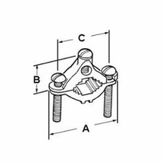 Bridgeport 1309-DC Conduit Ground Clamp