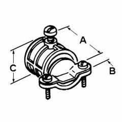 Bridgeport 280-DC Conduit Combination Coupling 1/2 to 3/8 in