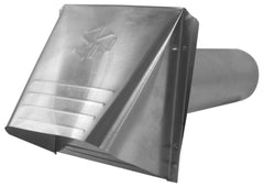 Builder's Best 110271 4 Diameter, 28 Gauge, Aluminum, Wide Mouth, Dryer Wall Vent Hood