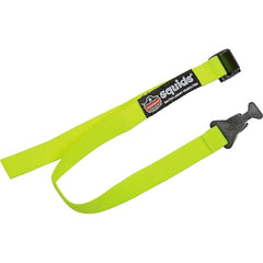 Ergodyne 19155 Elastic Hard Hat Lanyard with Clamp, Lime, 18-48 inches