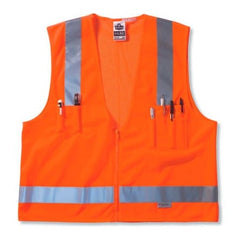 Ergodyne 21413 GloWear 8250Z Class 2 Surveyors Vest Orange S/M