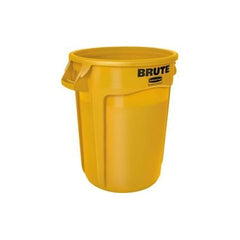 Rubbermaid Commercial FG263200YEL BRUTE Round Container without Lid 32 gal Yellow