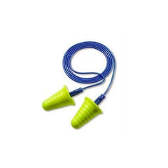 3M 7000127186 E-A-R Push-Ins w/Grip Ring Foam Earplugs Corded 200 Pairs