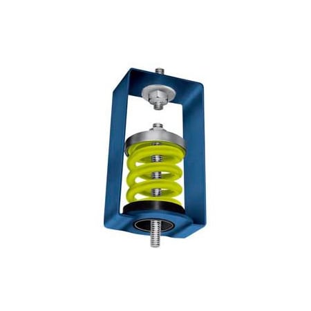 Mason Industries HS-A-75 Spring Vibration Isolation Hanger 2-3/4L x 3-3/4W x 5-3/4H Orange