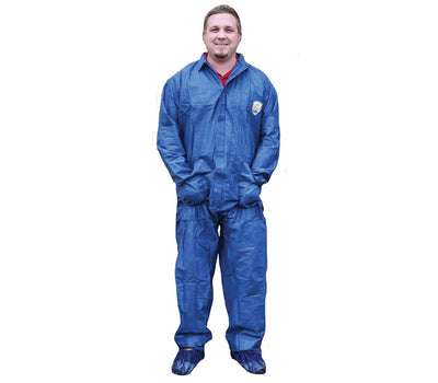 SHUBEE CSBCADB/H-C2XL TriShield Coverall with Hood, Dark Blue, 2XL