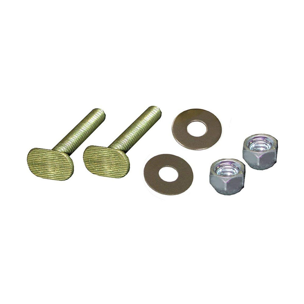 Jones Stephens C02021 1/4X2-1/4 Brass Closet Bolt Pair