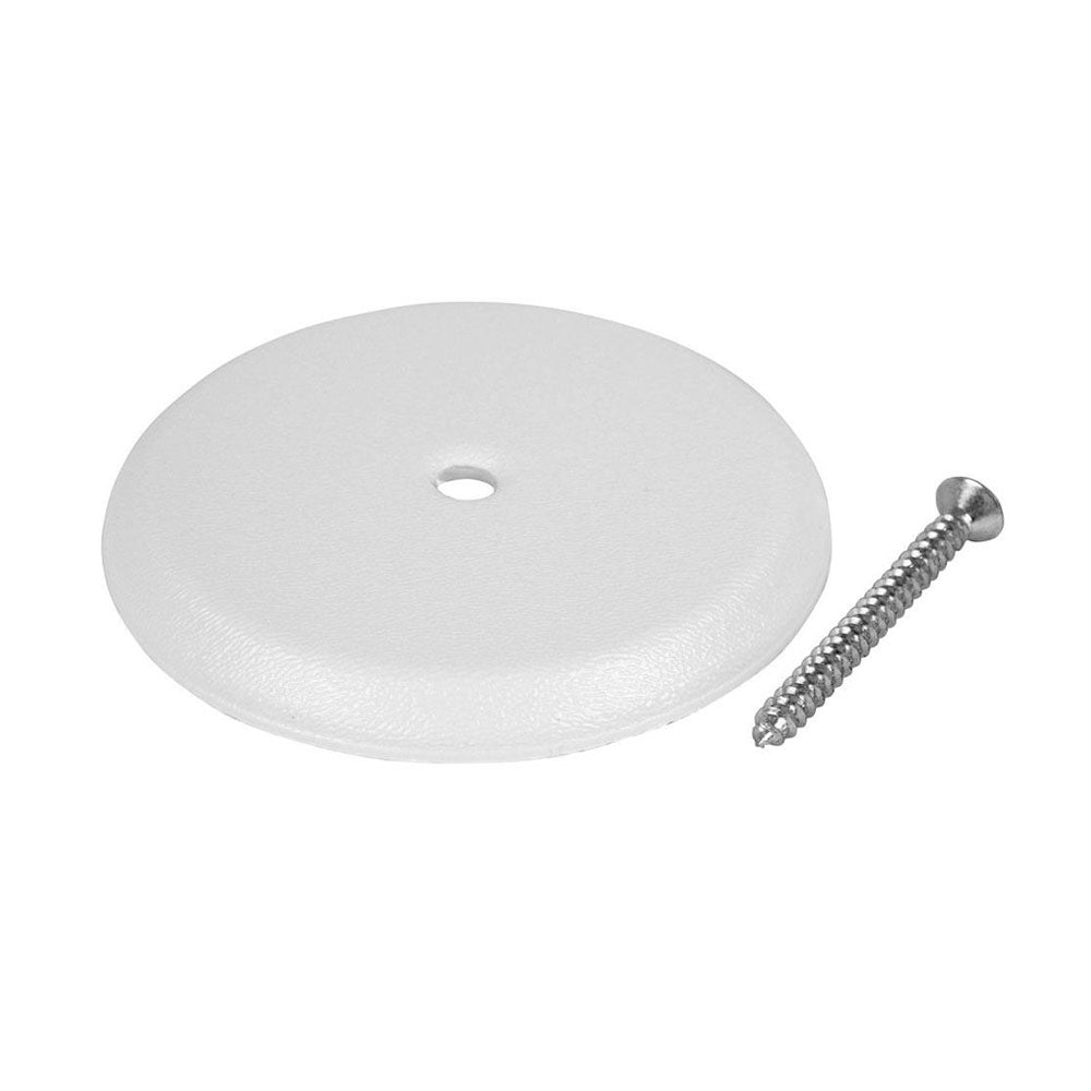 Jones Stephens C95004 4-1/4 in. High Impact Plastic Cleanout Cover Plate in Matte White